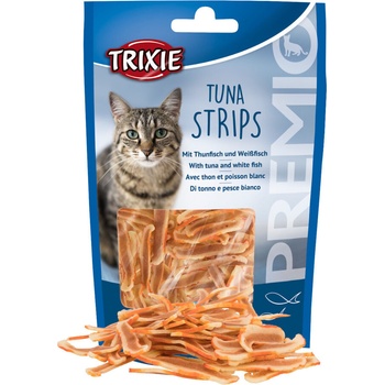 TRIXIE Premio Strips лакомство за котки с риба тон и бяла риба 20gr