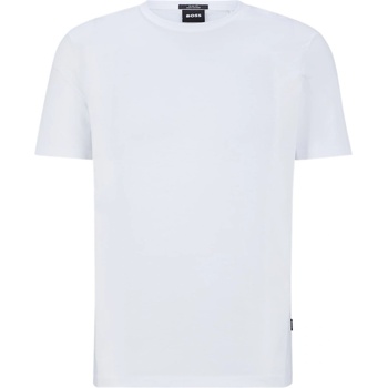 Boss Тениска Boss Men's Tessler 150 Black Cotton Short Sleeve Slim Fit T-Shirt - White 100