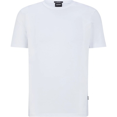 Boss Тениска Boss Men's Tessler 150 Black Cotton Short Sleeve Slim Fit T-Shirt - White 100