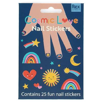 Комплект стикери за нокти Rex London - Cosmic Love, 25 броя (30516)
