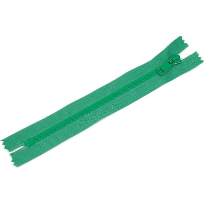 Zdrhovadlo zip kostěný 22 cm nedělitelný jezerní zeleň