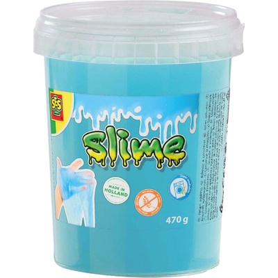 SES Creative Modrý trblietavý slime 470 g