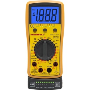 Maxwell Цифров мултиметър Maxwell 25331 с функция за тестване на кабели (M25331)