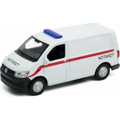 Welly Volkswagen Transporter T6 VAN strieborná 1:34