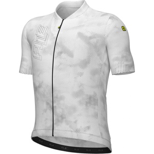 Alé Мъжка фланелка с къс ръкав за колоездене Alé PR-E Follow Me 2.0 S/S Jersey Cycling jersey - White - размер XXL (056-3944-0317)