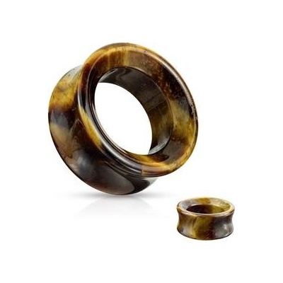 Šperky4U tunel do ucha tygří oko TN01128-08