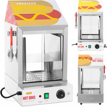 Royal Catering Ohřívač hotdogů - 100 párků- 25 rohlíků - 1 000 W RCHW 1000H