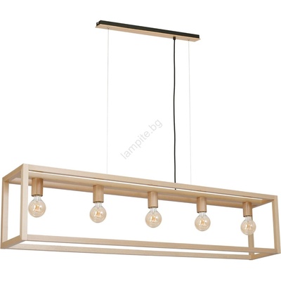 Luminex Полилей на въже LEGNO 5xE27/60W/230V (LU8420)