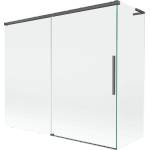 Mexen Rox L двукрилен плъзгащ екран за вана 180 + 80 x 150 см, прозрачен, четка (8C9L-180-080-66-00)