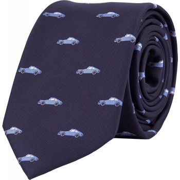 Bubibubi kravata s autami tmavomodrá