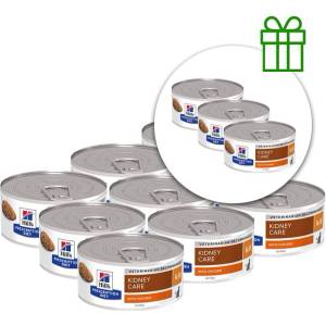 Hill's Hill s Prescription Diet k/d Грижа за бъбреците консерви за котки 156 г, 9+3 БЕЗПЛАТНО