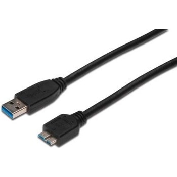 Digitus AK-300117-005-S, USB 3.0, USB A - Micro USB B, M / M, 0,5m