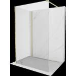 Mexen Kioto душ стена Walk-in 120 x 85 см, прозрачна, златиста четка - 800-120-212-55-00-085 (800-120-212-55-00-085)