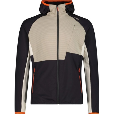 CMP Мъжко синтетично яке CMP Grid Tech Jacket Fix Hood Synthetic jacket - Antracite / Corda - размер 56 (EU) (004-7244-0116)