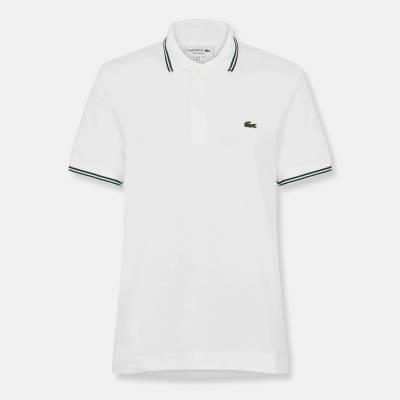 Lacoste Блуза с яка Lacoste Men's Tipped Short-Sleeve Polo Shirt - White 001