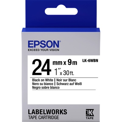 Epson LK-6WBN етикетна лента Черен на бял фон (C53S656006)
