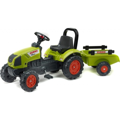 FALK Šliapací traktor 2040AB Claas Arion 410 s vlečkou