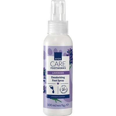 Avon Foot Works Sprej na nohy s vůní levandule 100 ml