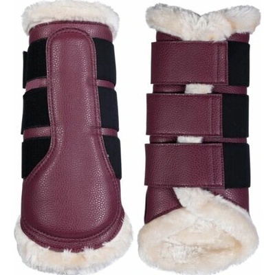 HKM Comfort Premium Fur s beránkem Vínově červená – Zboží Dáma