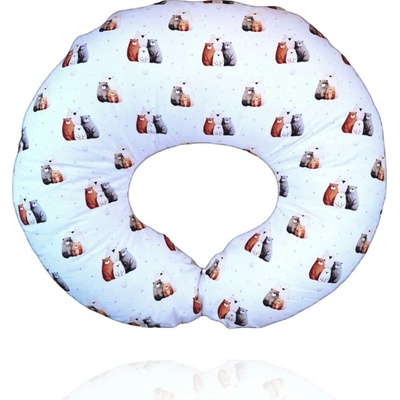 Kikko Malý dojčiaci vankúš Xkko Lux Bear Family