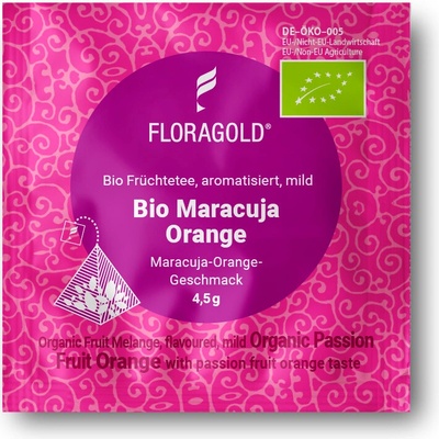 Florapharm Čaj FLORAGOLD Ovocný Maracuja Pomeranč BIO 100 ks