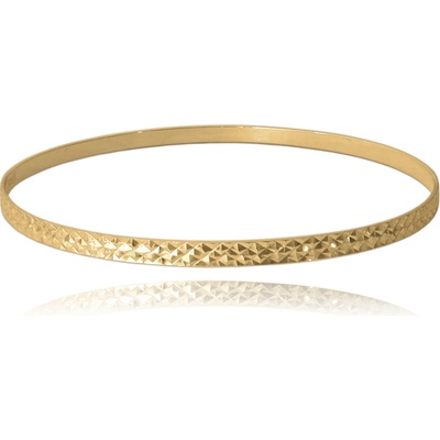 Minet pozlacený broušený pevný stříbrný JMAN0318GB07