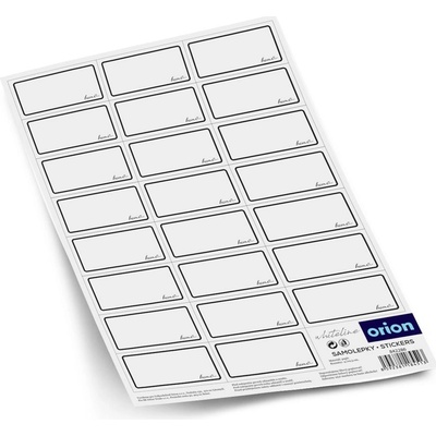 Orion Samolpeky na kořenky WHITELINE 23 obdélníkové prázdné