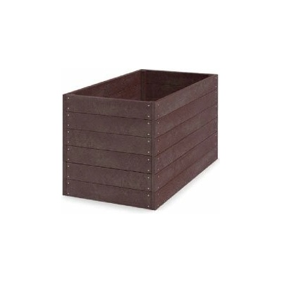 Záhon vyvýšený/kompostér, jednoduchý, hnědý, Traplast 1200 × 660 × 530 mm, balení 1 ks