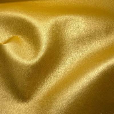 Ekokůže SOFT koženka v metráži, 380 g/m², šíře 145 cm, žlutá, glazovaná