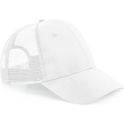 Beechfield 6 panelová Snapback Trucker Biela