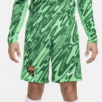 Image 1 of Nike Къси панталони Nike Barcelona Home Goalkeeper Shorts 2024 2025 Adults - Green