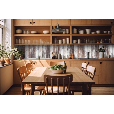 DIMEX ART Фототапет за кухня - надраскани дървени дъски 420 x 60 см