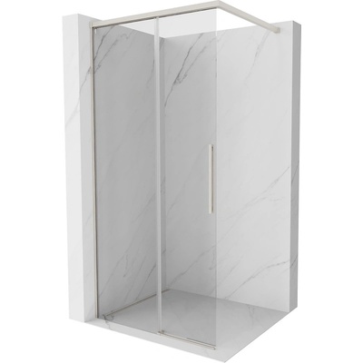 Mexen Rox душ преграда Walk-in 70 x 200 cm, прозрачно 8 mm, четкан никел - 8C2-070-003-97-00 (8C2-070-003-97-00)