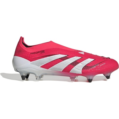 Adidas Футболни бутонки Adidas Predator Elite Laceless Soft Ground Football Boots - Red/White