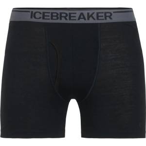 Icebreaker Мъжко мериносово термобельо Icebreaker Anatomica Boxers with Fly Merino base layer - Black (015-0485-0912)