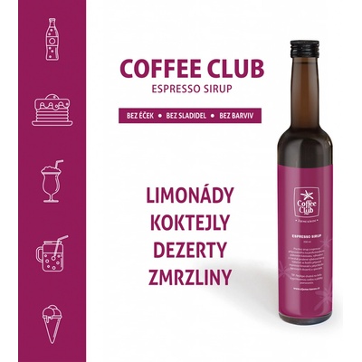 Coffee Club espresso sirup 350 ml