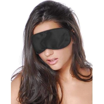 X Fun Сатенена маска за очи с ластик "eye meye black" Унисекс