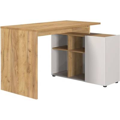 Sconto Písací stôl NORDA kašmírová/dub 74 x 120 x 90