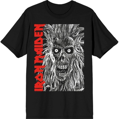 Iron Maiden Eponymous Face Red Logo Black XL Риза (IMTEE196MB04)
