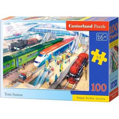 Castorland Пъзел Castorland от 100 части - На гарата (B-111190)