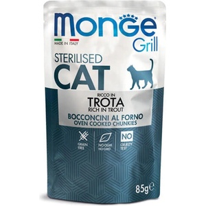  Mono Grill Sterilised Cat Trout пауч за кастрирани котки - 0.085кг
