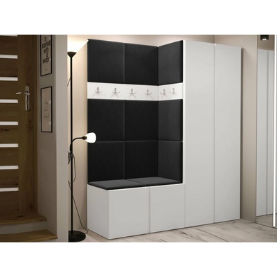 ORION III s botníkem a čalouněnými panely Bílá černá Mirjan ORION III Artisan bílý Manila 18
