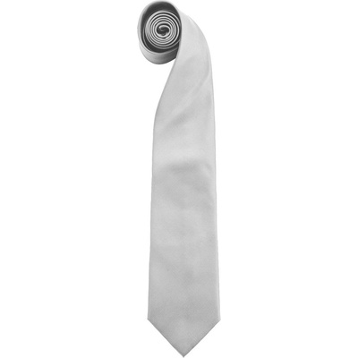 Premier Workwear Kravata s jemným vzorom svetlošedá