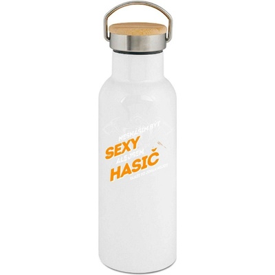 123TRIKO termoska Nesnáším být sexy, ale jsem hasič, takže to jinak nejde, V6 500 ml dárek