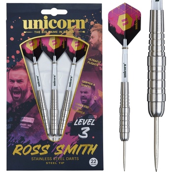 Unicorn Steel Tip Darts Set Level 3 Ross Smudger Smith -
