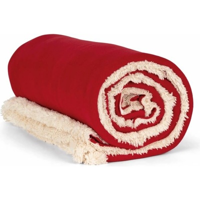 Kariban Deka Kariban Sherpa KP431, fleecová, 130x160cm COT200431b4099-cherry red UNI Červená třešňově