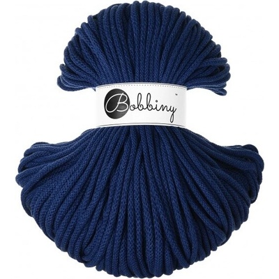 Bobbiny bavlněná šňůra PREMIUM 5mm Ink-Blue