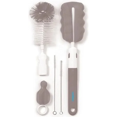 BabyOno Комплект четки за шишета и биберони Babyono - Сив (5901435409084)