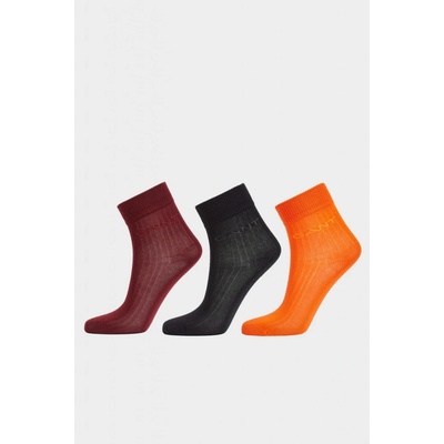 GANT SOCKS 3 PACK čierna