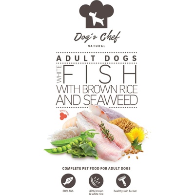 Dog’s Chef White fish with brown rice and seaweed 2x 10 kg